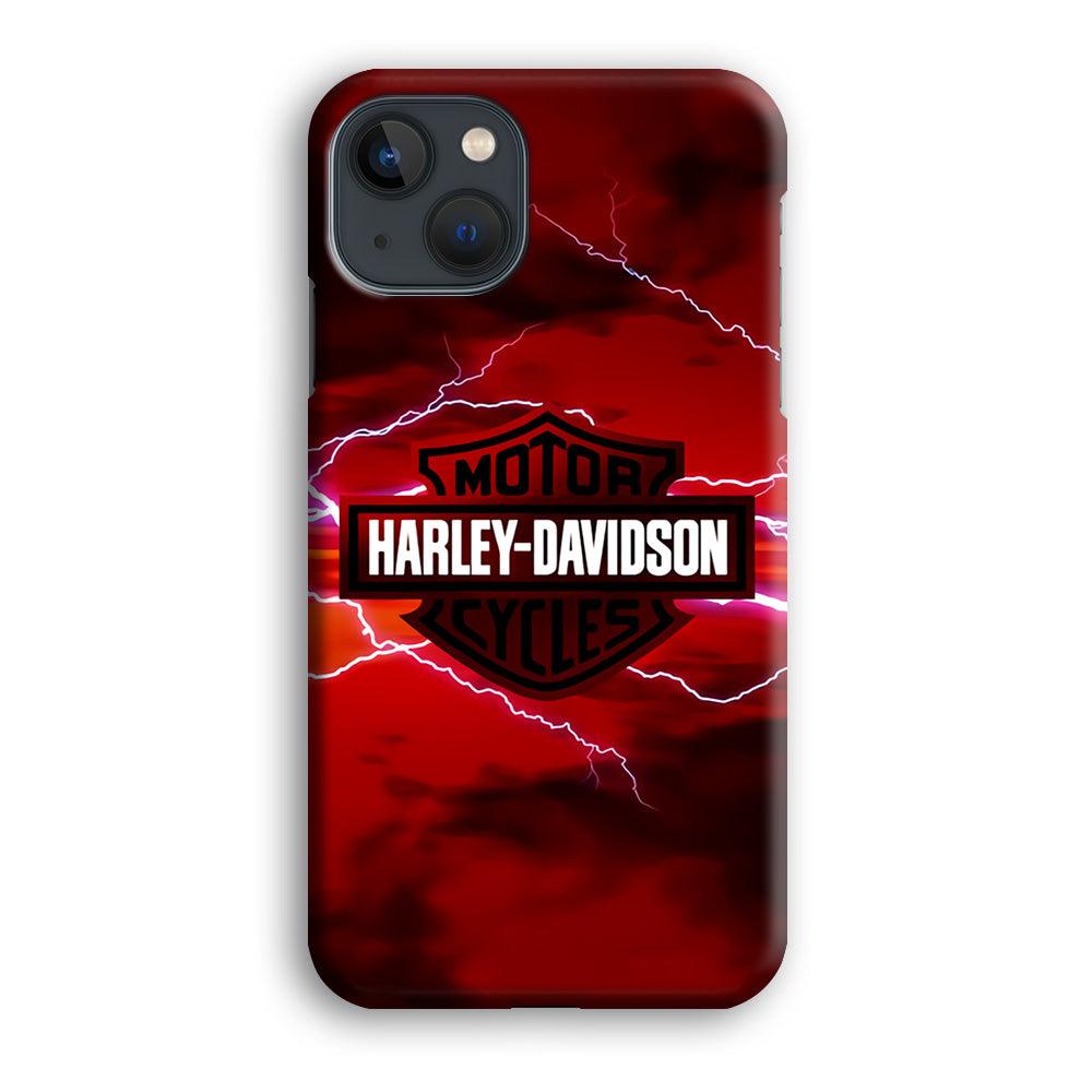 Harley Davidson Red Sky iPhone 13 Case-Plastic / Full Wrap (3D Case)-Xtracase