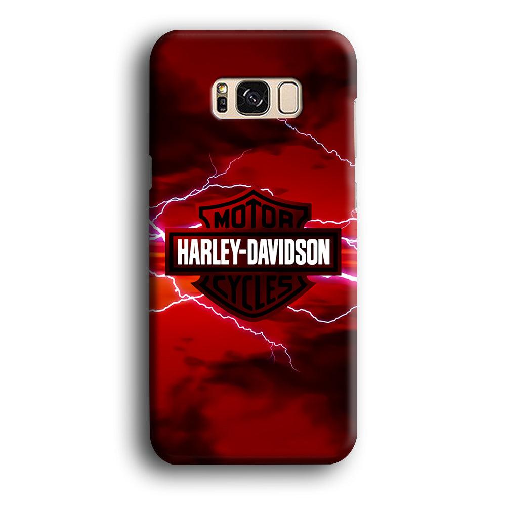 Harley Davidson Red Sky Samsung Galaxy S8 Case-Plastic / Full Wrap (3D Case)-Xtracase