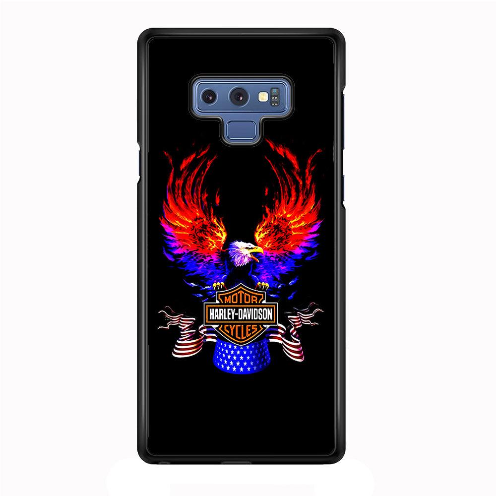 Harley Eagle Fire Samsung Galaxy Note 9 Case-Plastic / Full Wrap (3D Case)-Xtracase