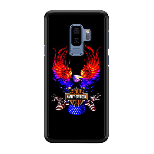 Harley Eagle Fire Samsung Galaxy S9 Plus Case-Plastic / Full Wrap (3D Case)-Xtracase