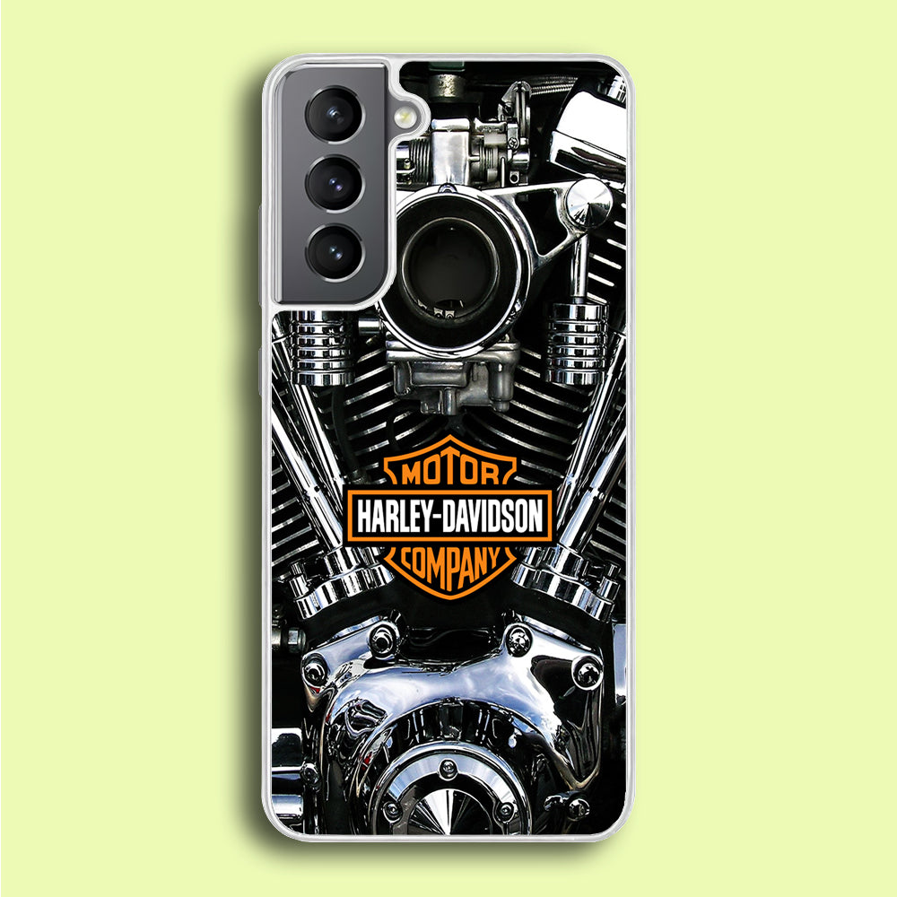 Harley Engine Motif Samsung Galaxy S21 Plus Case