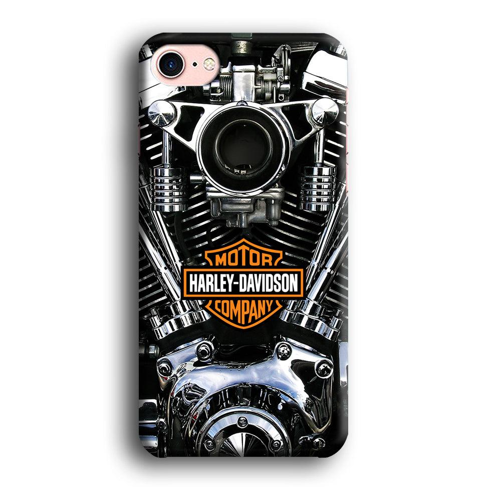 Harley Engine Motif iPhone SE 2020 Case-Plastic / Full Wrap (3D Case)-Xtracase