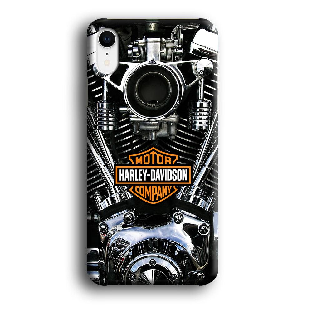 Harley Engine Motif iPhone XR Case-Plastic / Full Wrap (3D Case)-Xtracase
