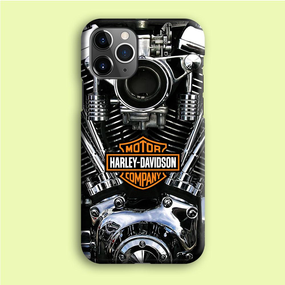 Harley Engine Motif iPhone 12 Pro Max Case-Plastic / Full Wrap (3D Case)-Xtracase