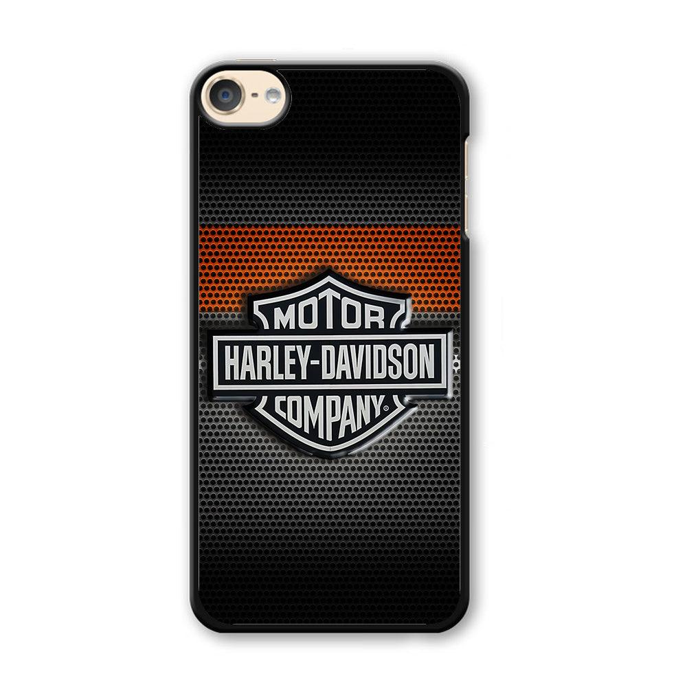 Harley Silver Motif iPod Touch 6 Case-Plastic / White (2D Case)-Xtracase