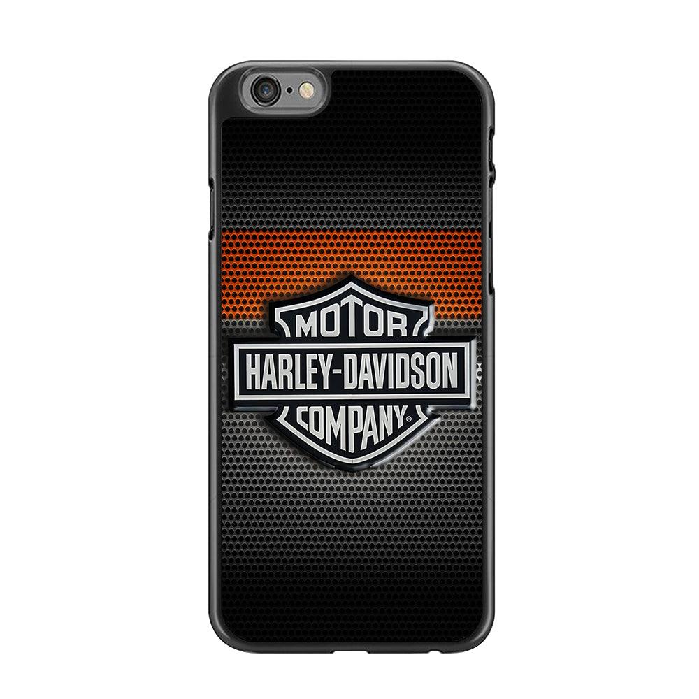 Harley Silver Motif iPhone 6 | 6s Case-Rubber / Black (2D Case)-Xtracase