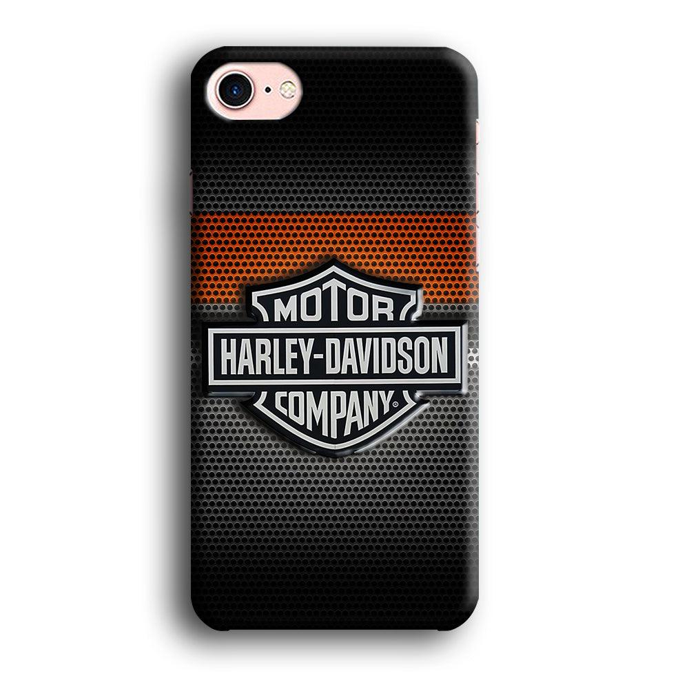 Harley Silver Motif iPhone 7 Case-Plastic / Full Wrap (3D Case)-Xtracase