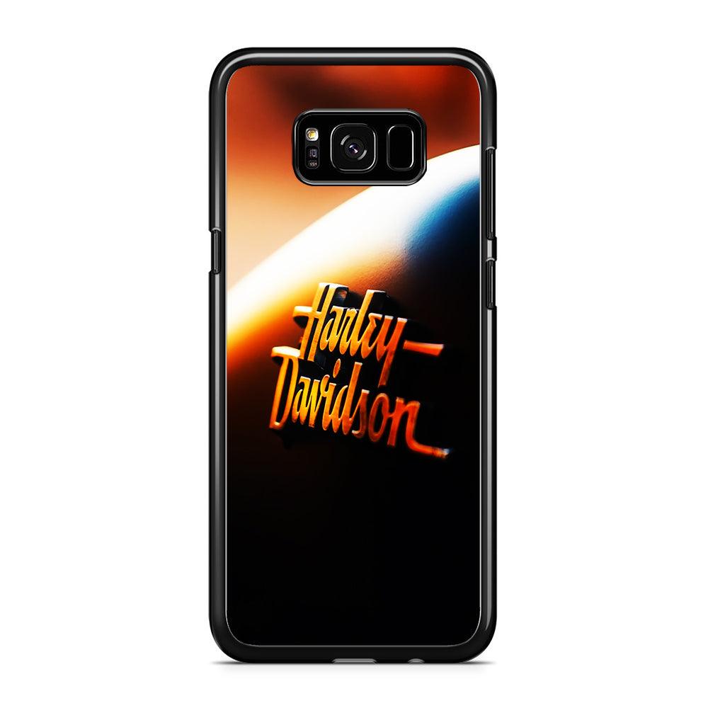 Harley Sunset Motif Samsung Galaxy S8 Case-Rubber / Black (2D Case)-Xtracase