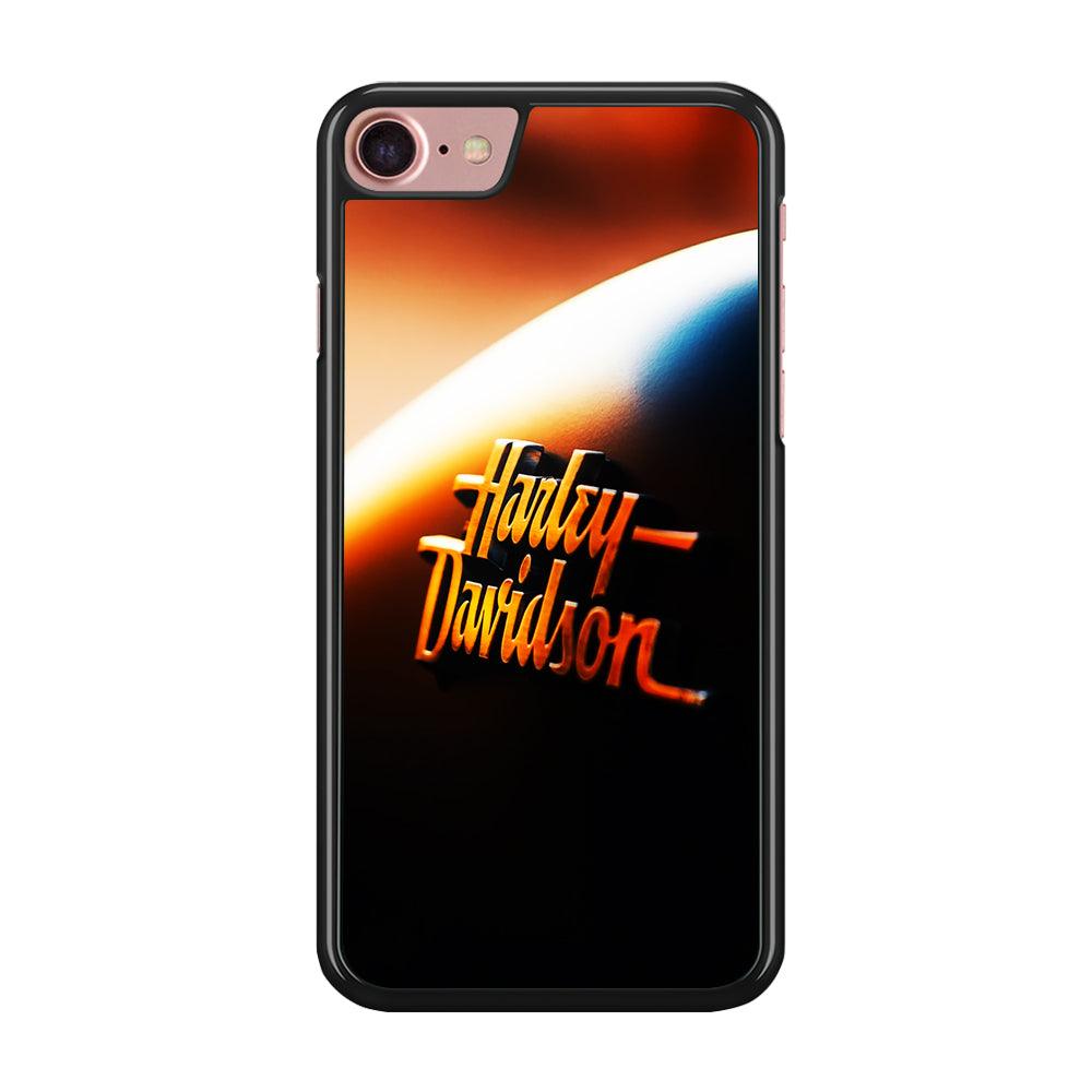 Harley Sunset Motif iPhone SE 2020 Case-Rubber / Black (2D Case)-Xtracase