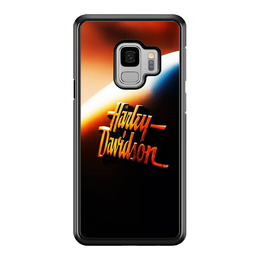 Harley Sunset Motif Samsung Galaxy S9 Case-Rubber / White (2D Case)-Xtracase