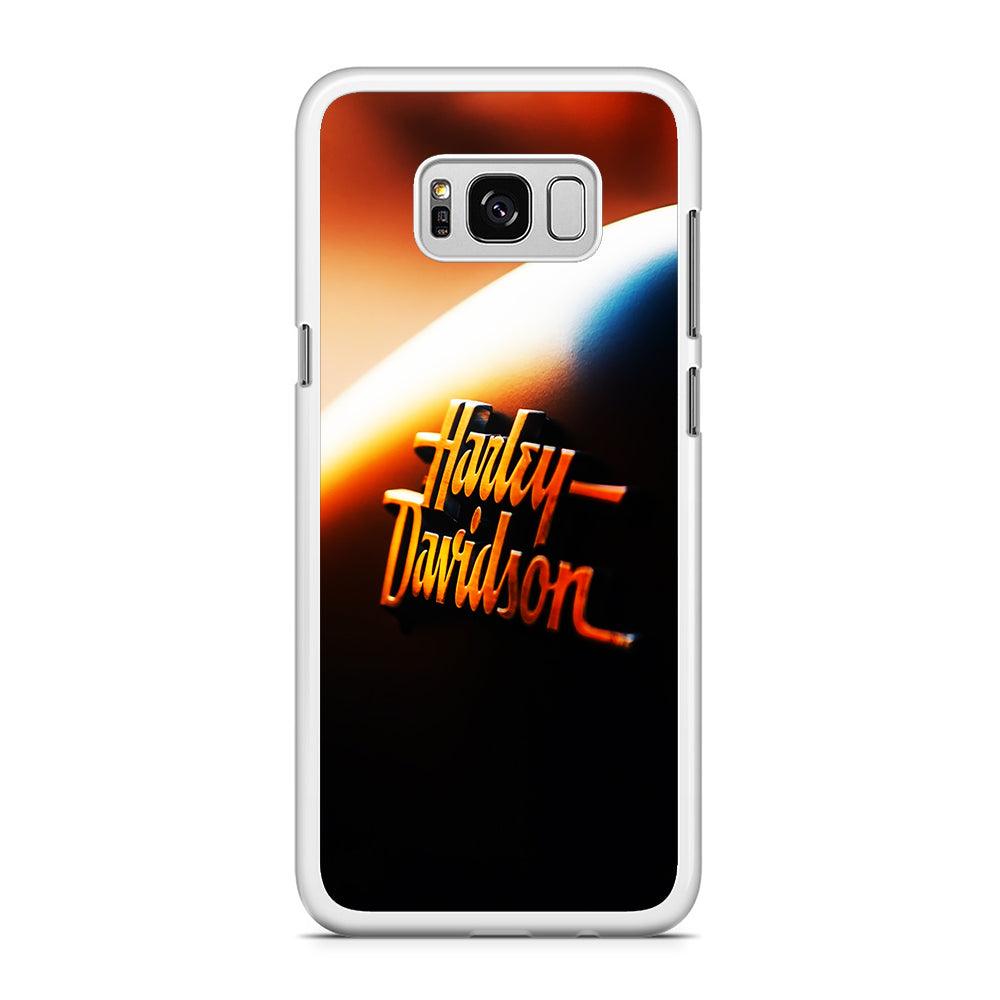Harley Sunset Motif Samsung Galaxy S8 Case-Rubber / White (2D Case)-Xtracase