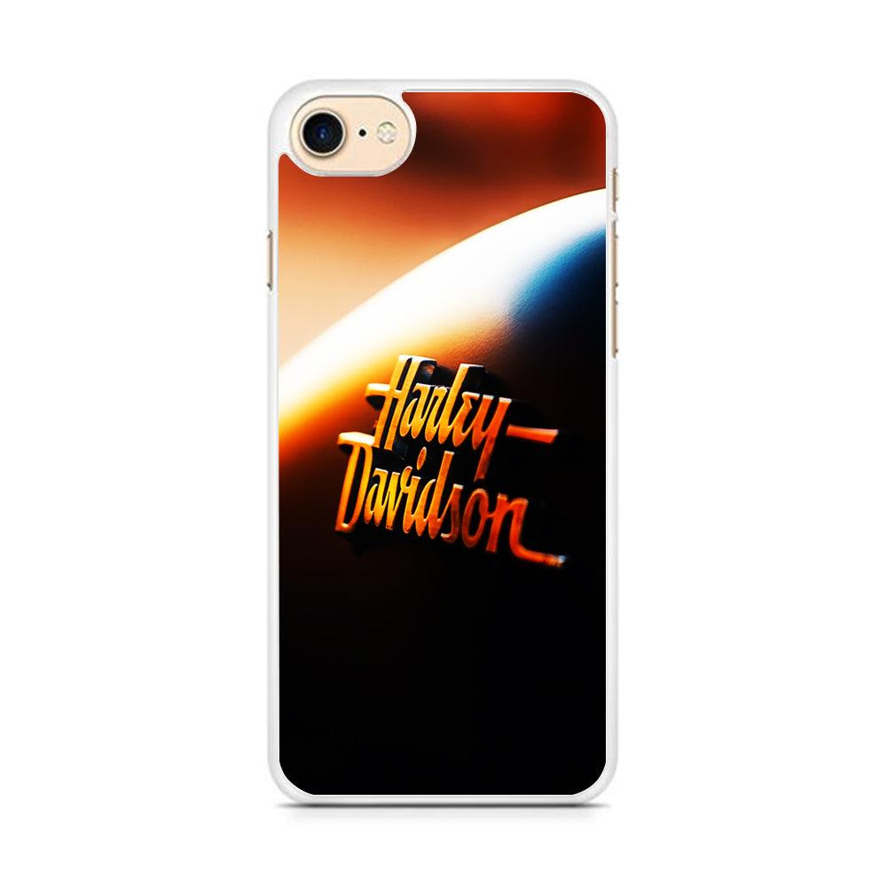 Harley Sunset Motif iPhone 7 Case-Rubber / White (2D Case)-Xtracase