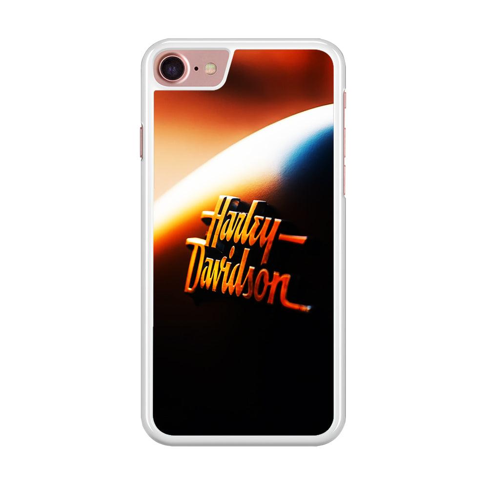 Harley Sunset Motif iPhone SE 2020 Case-Rubber / White (2D Case)-Xtracase