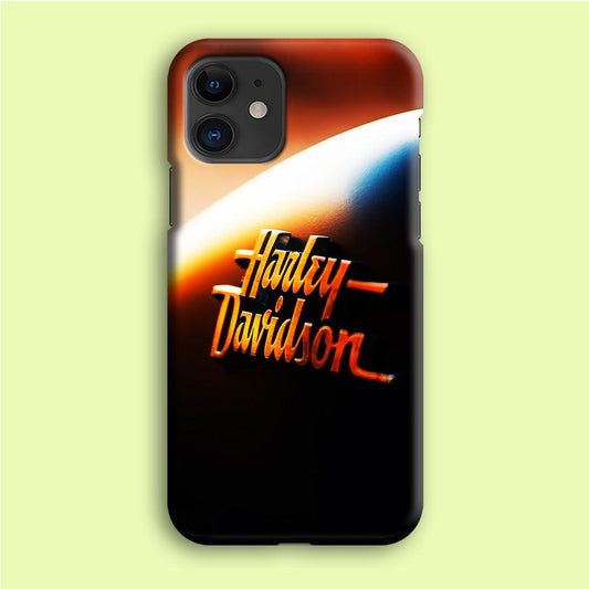 Harley Sunset Motif iPhone 12 Case-Plastic / Full Wrap (3D Case)-Xtracase