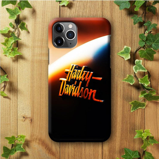 Harley Sunset Motif iPhone 11 Pro Max Case-Plastic / Full Wrap (3D Case)-Xtracase