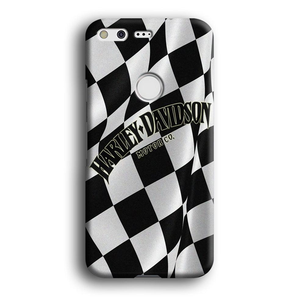 Harley Davidson Black White Flag Google Pixel XL 3D Case-Xtracase
