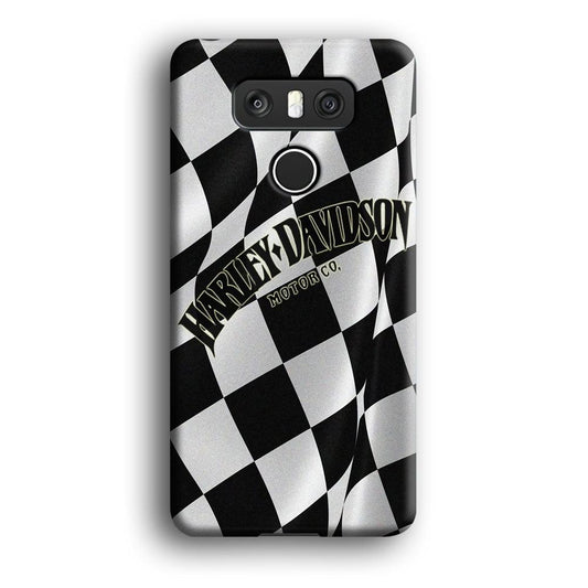 Harley Davidson Black White Flag LG G6 3D Case-Xtracase