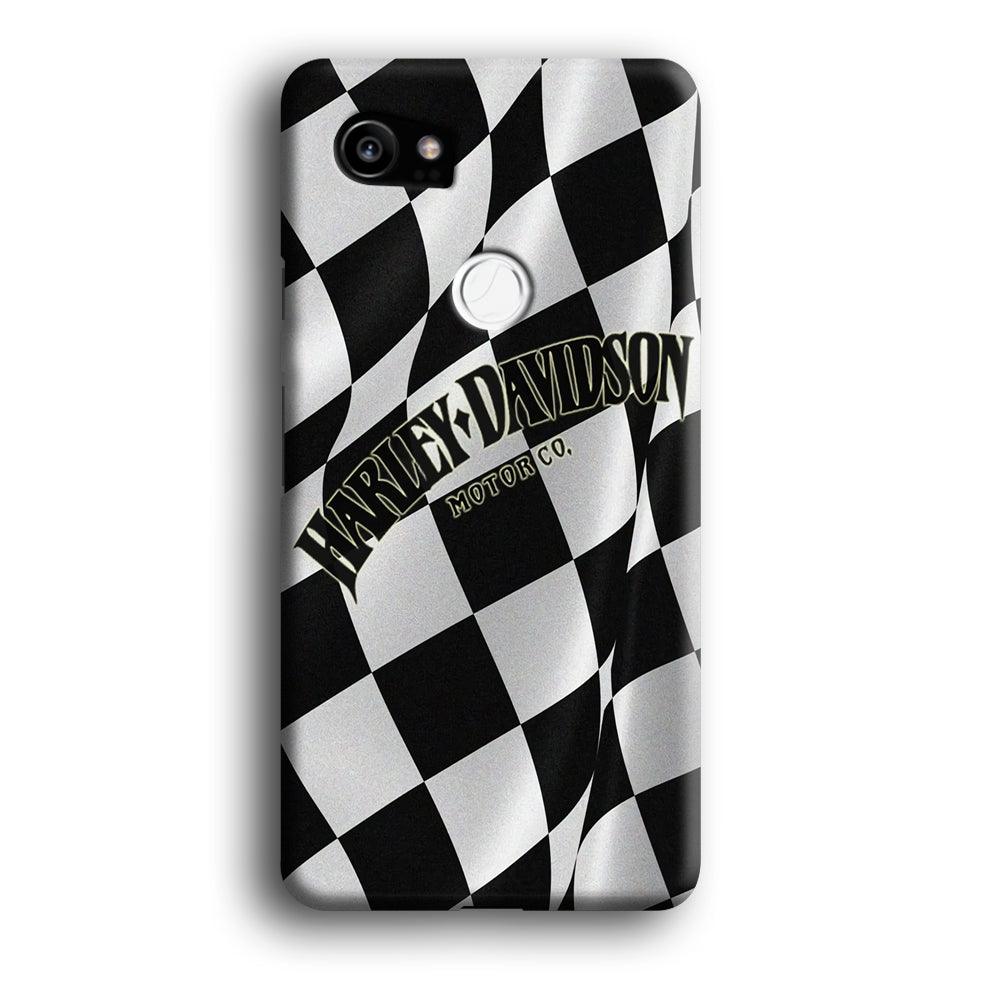 Harley Davidson Black White Flag Google Pixel 2 XL 3D Case-Xtracase