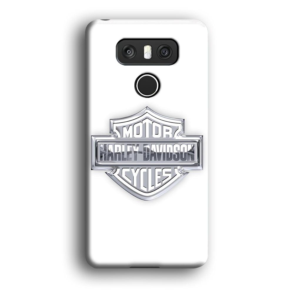 Harley Davidson Logo Silver LG G6 3D Case-Xtracase