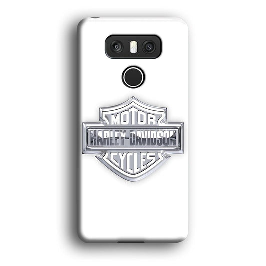 Harley Davidson Logo Silver LG G6 3D Case-Xtracase