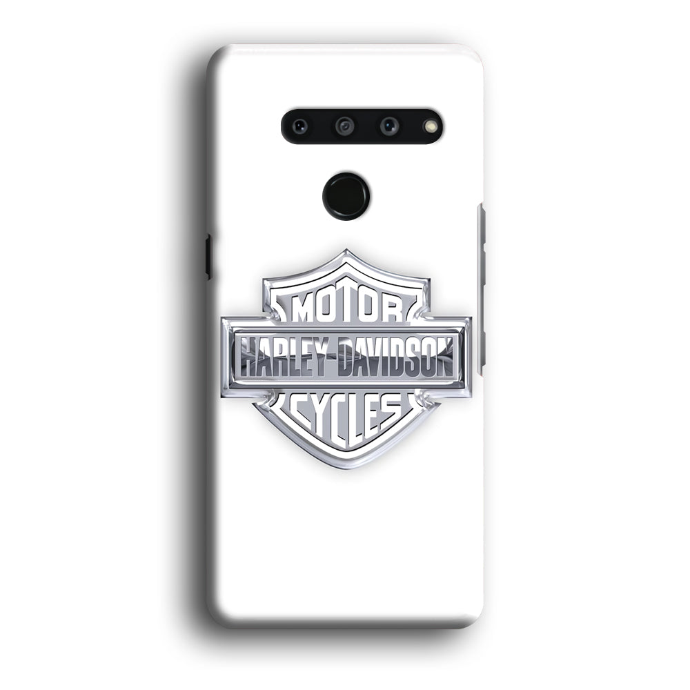 Harley Davidson Logo Silver LG V50 3D Case