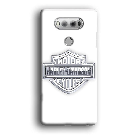 Harley Davidson Logo Silver LG V20 3D Case-Xtracase