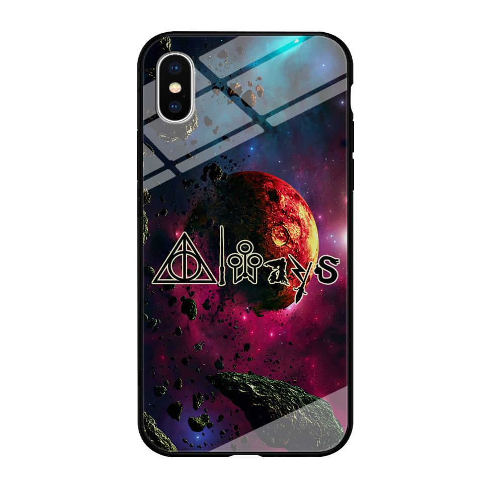 Harry Potter Symbol Galaxy iPhone Xs Case