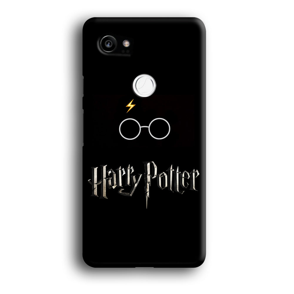 Harry Potter Glasses Symbol Black Google Pixel 2 XL 3D Case
