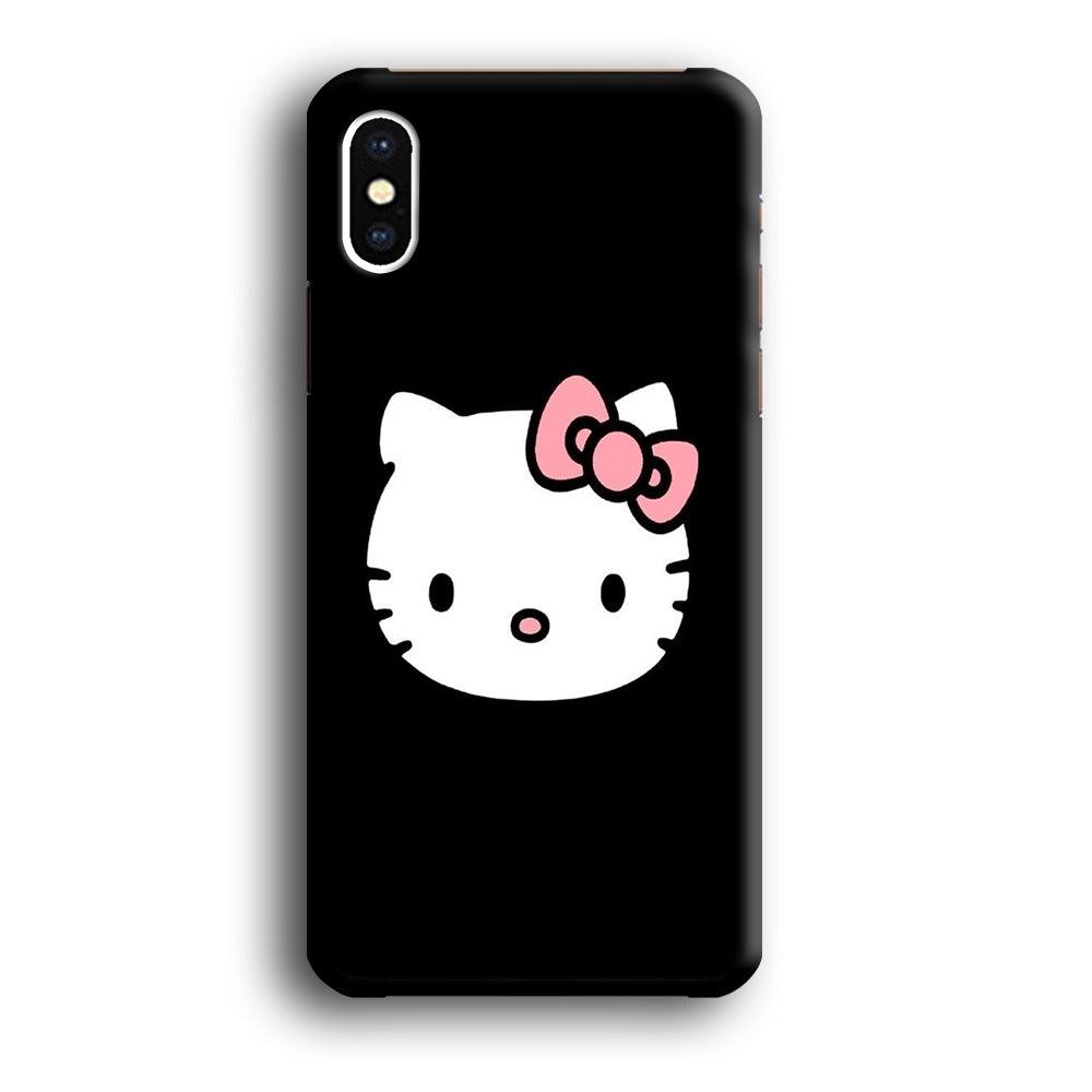 Hello kitty iPhone X Case-Plastic / Full Wrap (3D Case)-Xtracase