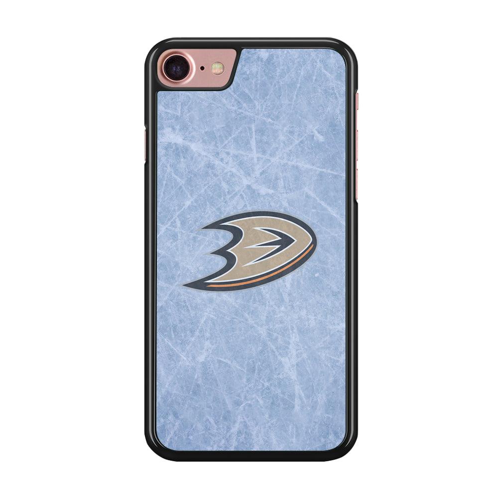 Hockey Anaheim Ducks NHL 001 iPhone SE 2020 Case-Rubber / Black (2D Case)-Xtracase