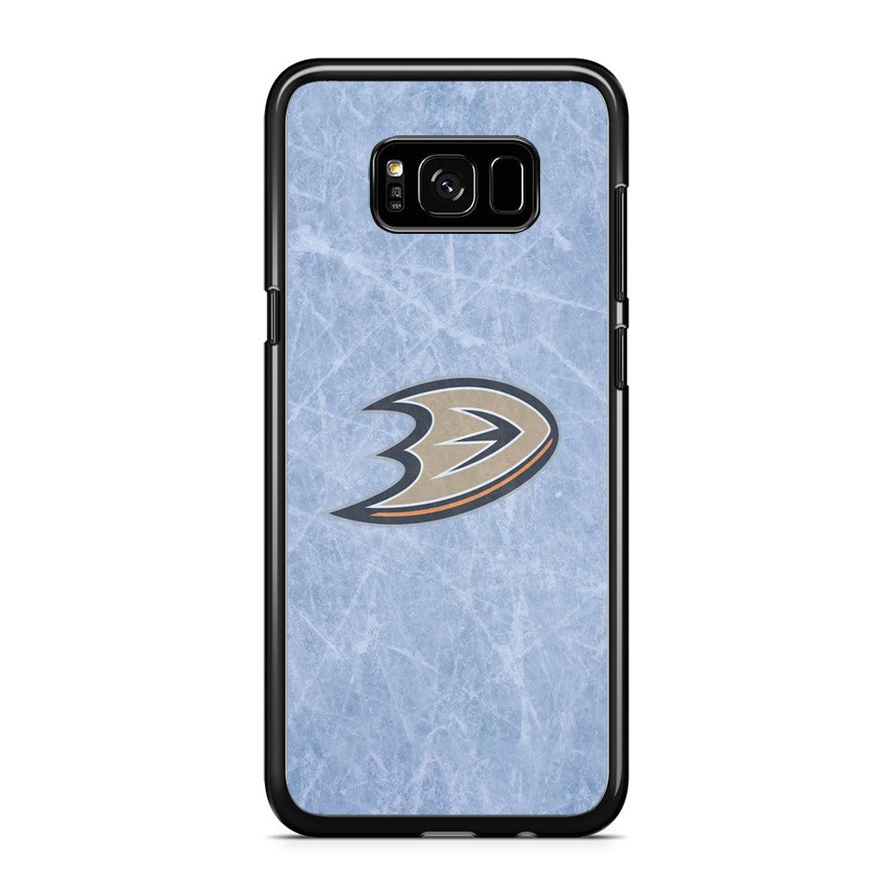 Hockey Anaheim Ducks NHL 001 Samsung Galaxy S8 Case-Rubber / Black (2D Case)-Xtracase