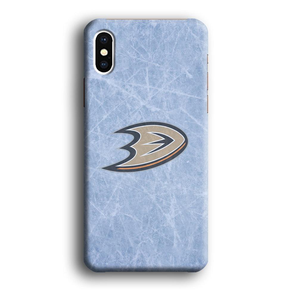 Hockey Anaheim Ducks NHL 001 iPhone Xs Max Case-Plastic / Full Wrap (3D Case)-Xtracase