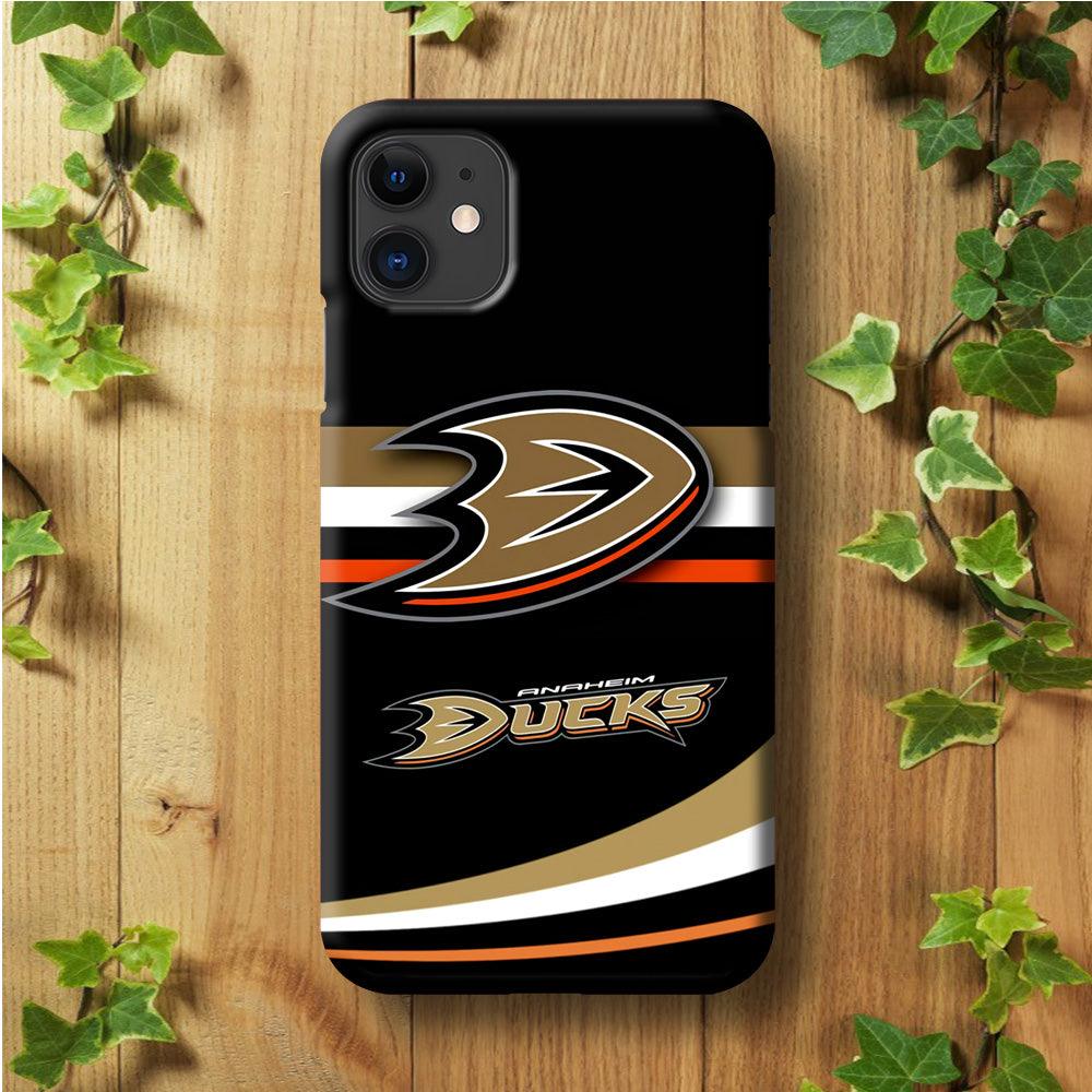 Hockey Anaheim Ducks NHL 002 iPhone 11 Case-Plastic / Full Wrap (3D Case)-Xtracase