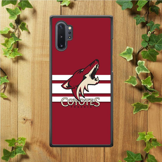 Hockey Arizona Coyotes NHL 001 Samsung Galaxy Note 10 Plus Case-Rubber / Black (2D Case)-Xtracase