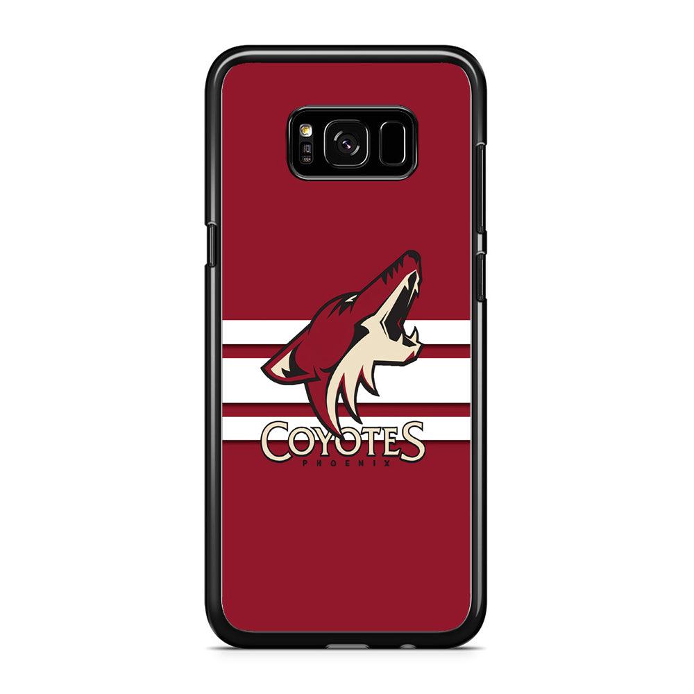 Hockey Arizona Coyotes NHL 001 Samsung Galaxy S8 Plus Case-Rubber / Black (2D Case)-Xtracase