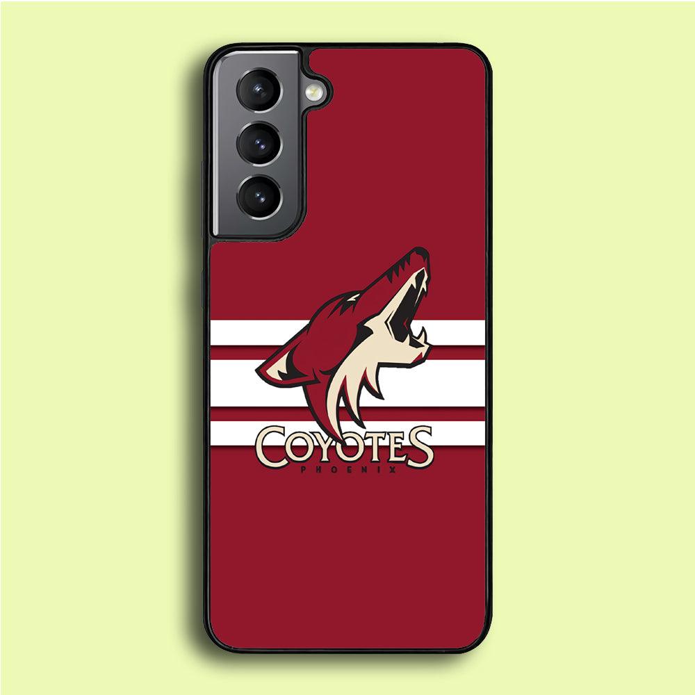 Hockey Arizona Coyotes NHL 001 Samsung Galaxy S21 Plus Case-Rubber / Black (2D Case)-Xtracase