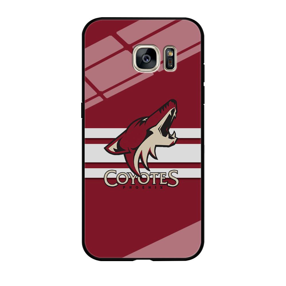 Hockey Arizona Coyotes NHL 001 Samsung Galaxy S7 Edge Case-Tempered Glass Case-Xtracase
