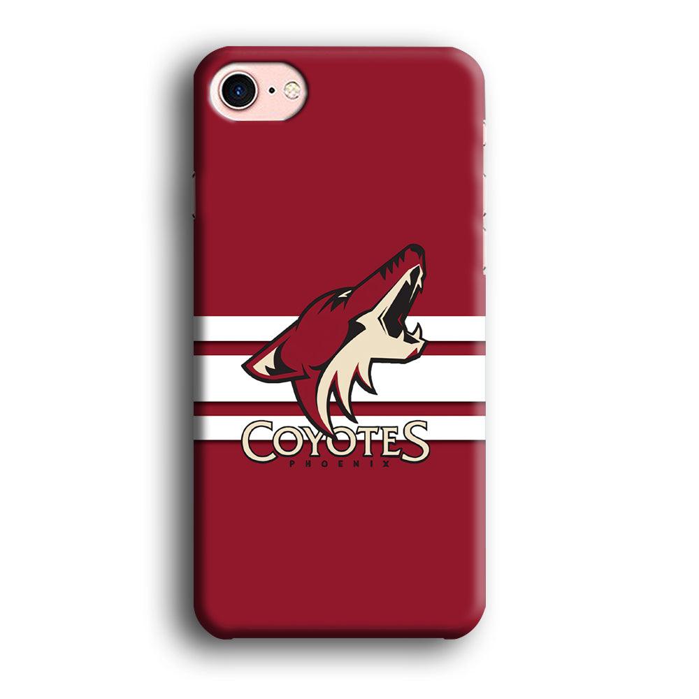 Hockey Arizona Coyotes NHL 001 iPhone 8 Case-Plastic / Full Wrap (3D Case)-Xtracase