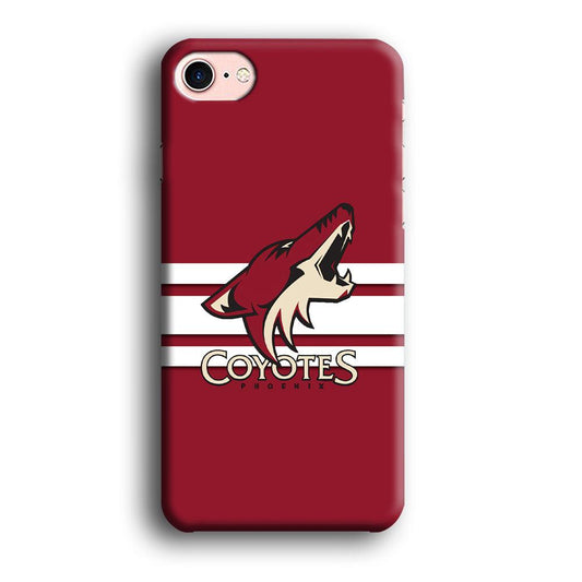Hockey Arizona Coyotes NHL 001 iPhone 8 Case-Plastic / Full Wrap (3D Case)-Xtracase