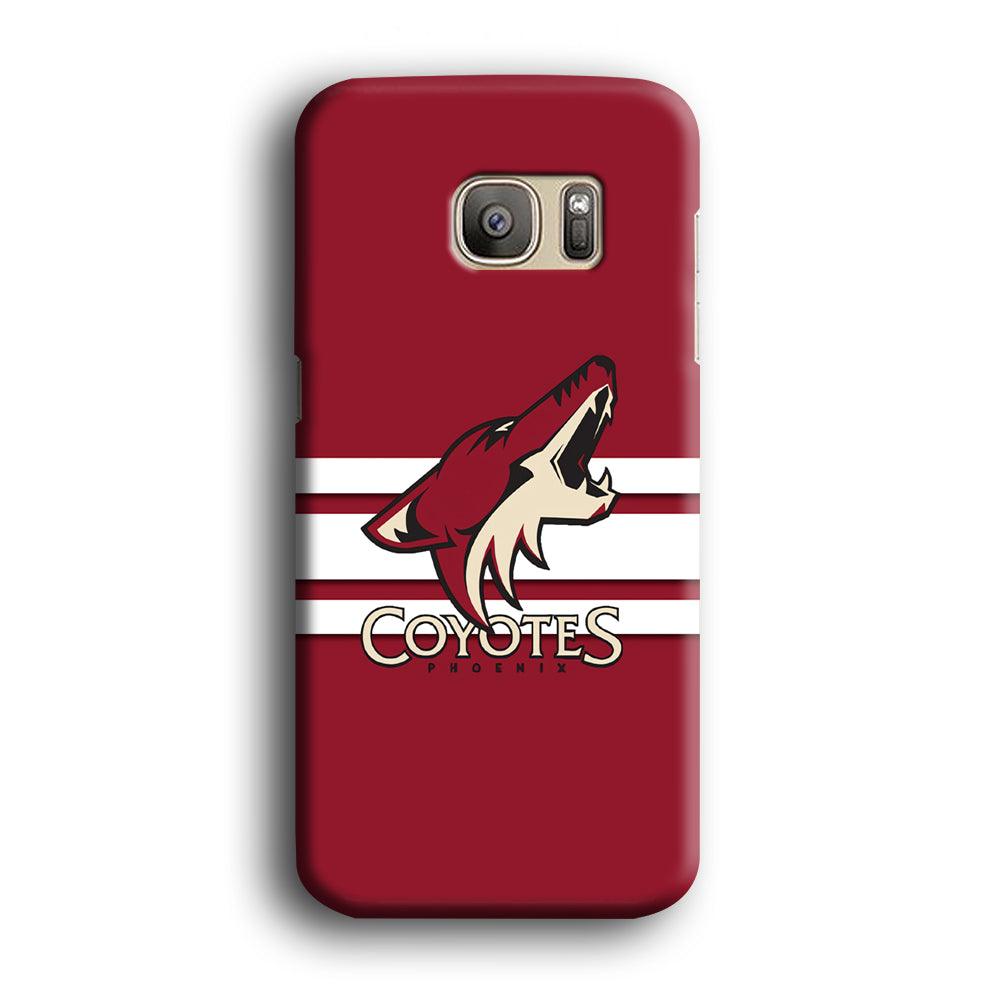 Hockey Arizona Coyotes NHL 001 Samsung Galaxy S7 Edge Case-Plastic / Full Wrap (3D Case)-Xtracase