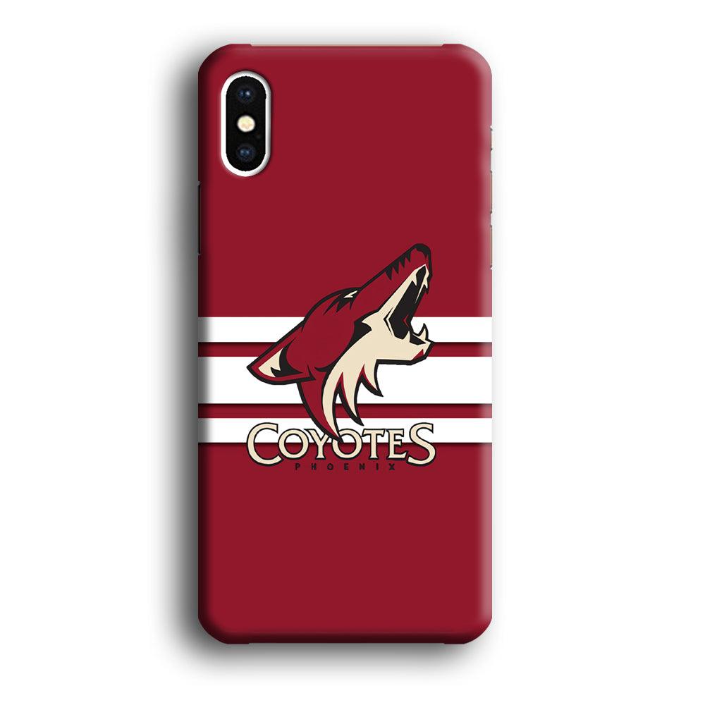Hockey Arizona Coyotes NHL 001 iPhone Xs Max Case-Plastic / Full Wrap (3D Case)-Xtracase