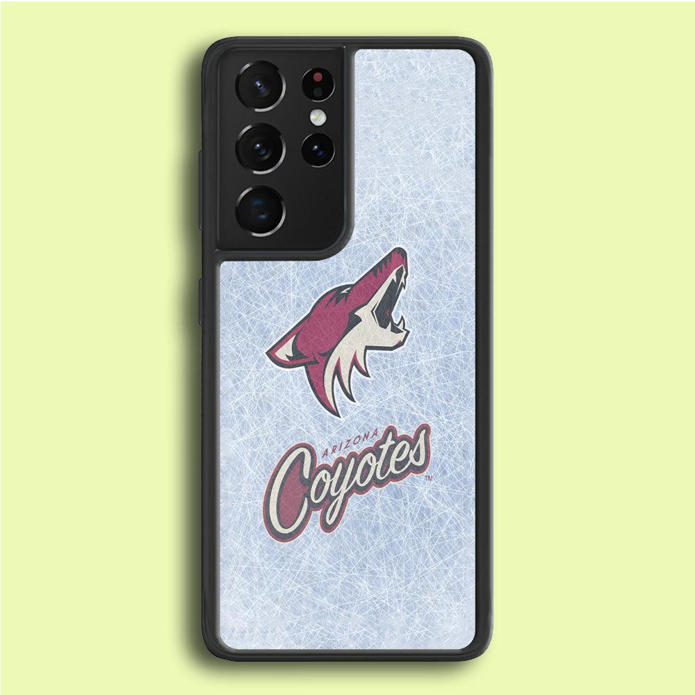 Hockey Arizona Coyotes NHL 002 Samsung Galaxy S21 Ultra Case-Plastic / Full Wrap (3D Case)-Xtracase