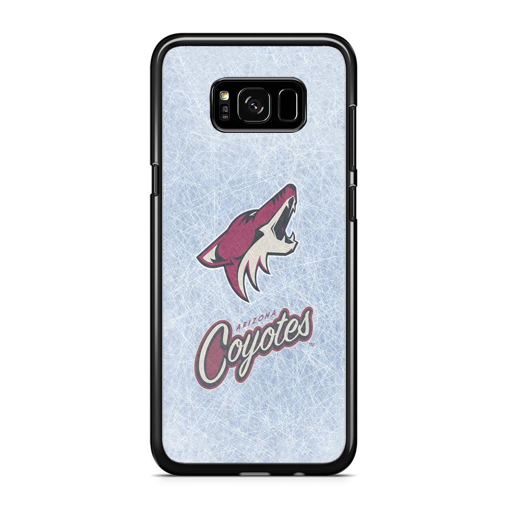 Hockey Arizona Coyotes NHL 002 Samsung Galaxy S8 Case-Rubber / Black (2D Case)-Xtracase