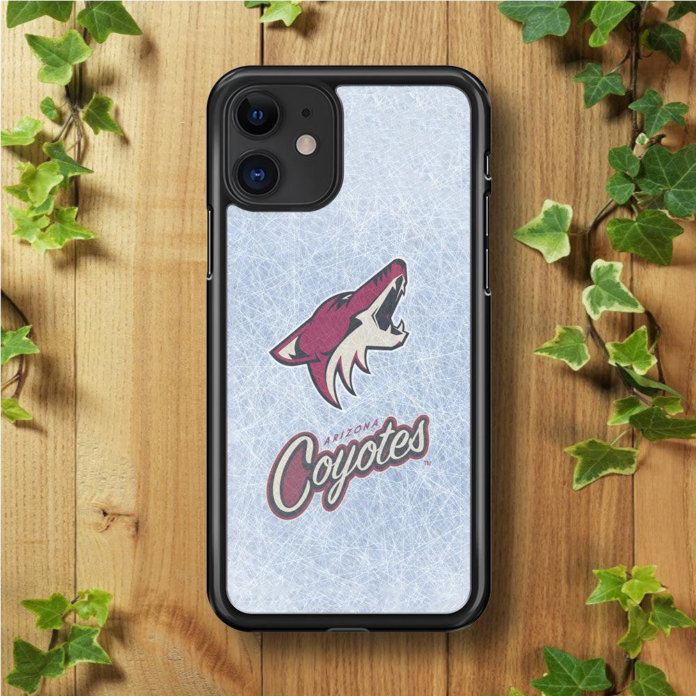 Hockey Arizona Coyotes NHL 002 iPhone 11 Case-Rubber / Black (2D Case)-Xtracase