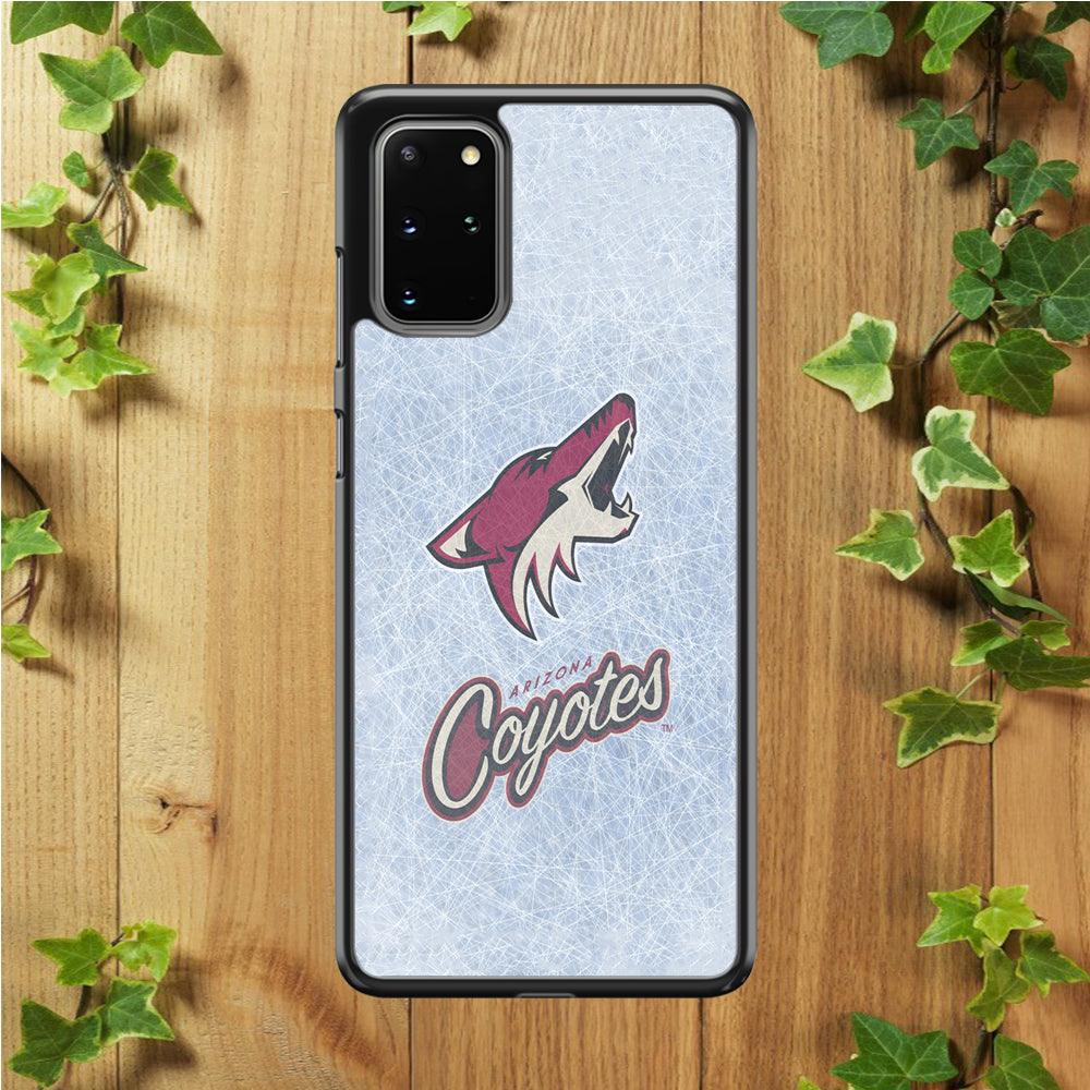 Hockey Arizona Coyotes NHL 002 Samsung Galaxy S20 Plus Case-Rubber / Black (2D Case)-Xtracase