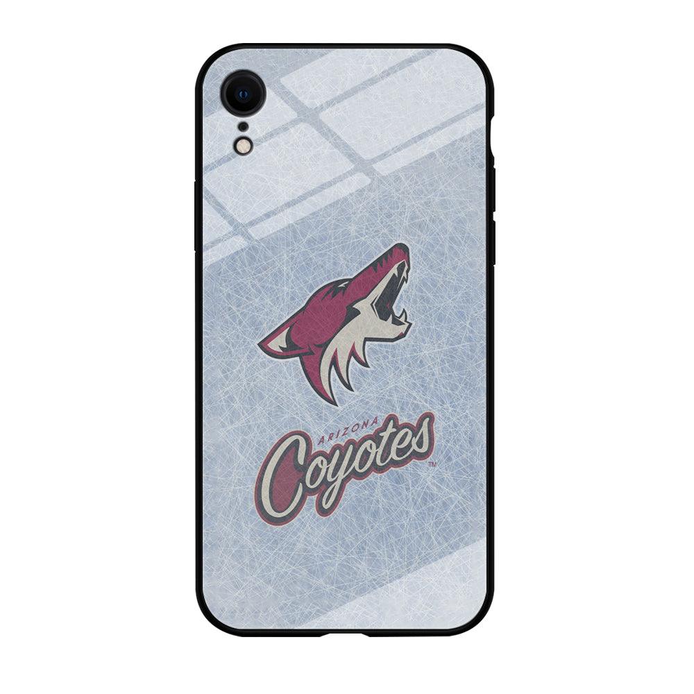 Hockey Arizona Coyotes NHL 002 iPhone XR Case-Tempered Glass Case-Xtracase