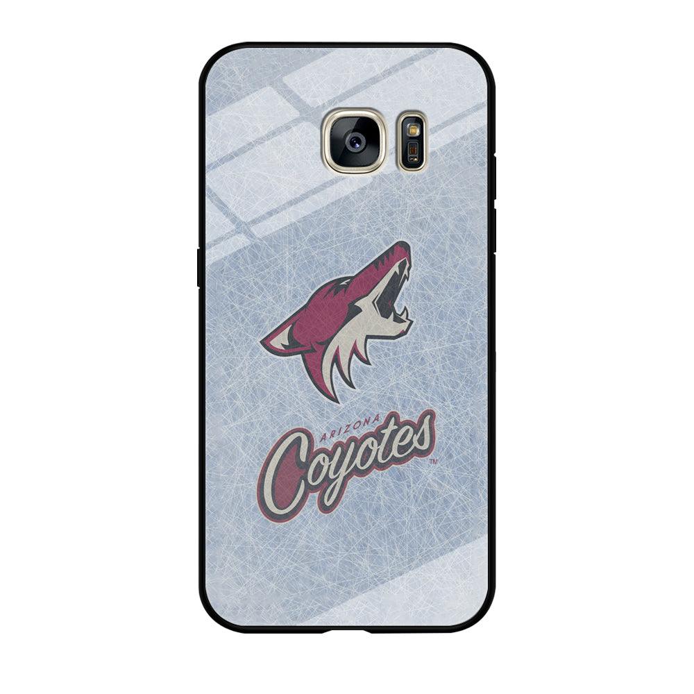 Hockey Arizona Coyotes NHL 002 Samsung Galaxy S7 Edge Case-Tempered Glass Case-Xtracase