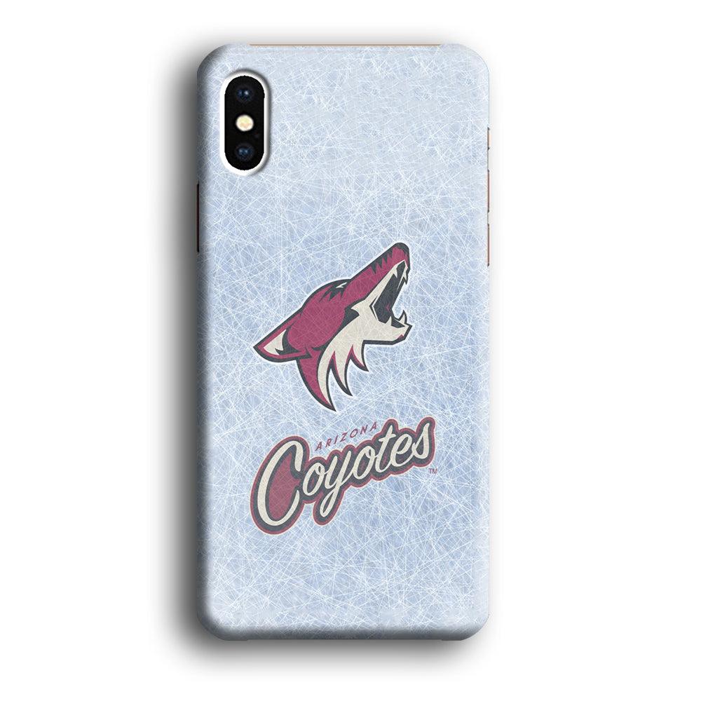 Hockey Arizona Coyotes NHL 002 iPhone Xs Case-Plastic / Full Wrap (3D Case)-Xtracase