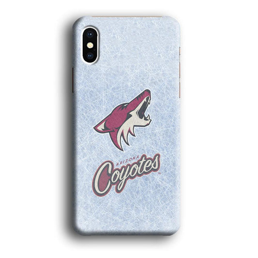 Hockey Arizona Coyotes NHL 002 iPhone Xs Case-Plastic / Full Wrap (3D Case)-Xtracase