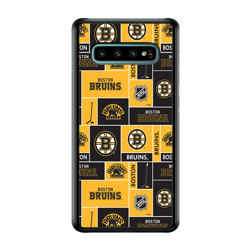 Hockey Boston Bruins NHL 001 Samsung Galaxy S10 Case-Plastic / Full Wrap (3D Case)-Xtracase